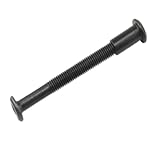 CNDBAHHE Chicago-Schrauben, Nieten, Verbindungsschraube, 5 Stück M4 M5 M6 M8 * 15/20/25/30/35/40, schwarz beschichtet, Sechskant-Verbindungsschraube, Möbel(M4X20 with nut)