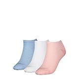 Tommy Hilfiger Damen Sneaker Socken, Rosa/Weiß/Blau, 35/38 (3er Pack)