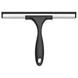 NileHome Duschabzieher Duschwischer für Glastür Edelstahl Fenster Squeegee Allzweck Heavy-Duty Bad Squeegee für Dusche Glastür und Fliesen Reinigung Kunststoff Non-Slip-Griff 10 Zoll
