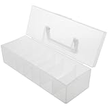PAMINGONO Saatgut Aufbewahrungsbox Kunststoff mit Fächern Leichter Kompakter Tragbarer Samen Organizer Feuchtigkeitsgeschützt Transparent Multifunktionale Plastikkiste für