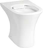 sanicomfort Stand-WC REKIA, Tiefspüler, spülrandlos, Abgang senkrecht, Sanitärkeramik, weiß, ohne WC-Sitz