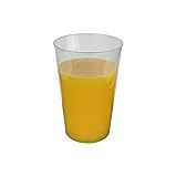 Gastro-Bedarf-Gutheil 50 Mehrwegbecher Trinkbecher 0.3 L, Ø 7.8 x 11.8 cm, transluzent unzerbrechlich