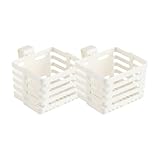 Glugahrif Duschregal | 2 Stück Ausziehbare Körbe Für Küche,Wandmontierter Durchbrochener Aufbewahrungsorganizer Für Schublade Duschschrank Kühlschrank Geländer