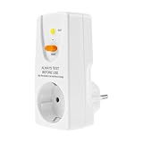 Fi Schutzschalter Steckdose 16A Ultra Sicher Anti-Leckagen Elektro-Schock Personenschutzstecker Feuerfest Personenschutz-Adapter Schutzschalter Stecker Schutzkontaktstecker für Haushalt Geräte Außen