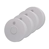 UNITEC Rauchwarnmelder TÜV geprüft, Rauchmelder, DIN EN 14604 Zertifiziert, Produktlebensdauer 10 Jahre, Alarm 85 dB, akustische und optische Anzeige, manuelle und automatische Prüffunktion, 4er Pack