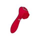 EIS, Vibrator, Rosenförmiger Doppelvibrator aus Silikon, 12,5 cm, wasserdicht (IPX7), wiederaufladbar, 2 Motoren, vaginale & klitorale Stimulation, hautfreundliches Material