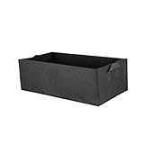 FONDOTIN Square Gallonen Pflanzbeutel Medium Wiederverwendbar und Atmungsaktiv mit Doppelten Griffen für Einfache Handhabung für Erdbeeren Gemüse und Blumen im Garten oder Gewächshaus