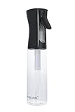 Blackomb - Friseursprühflasche | Sprühflasche für Haare | Friseurbedarf | Wassersprühflasche Feiner Nebel | Wassersprüher | Transparent | 300 Ml