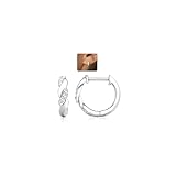 LOLIAS Creolen Silber 925 für Damen Ohrringe Silber 925 Hypoallergene U Hängend Offene Creolen Silber 925 Klein mit AAA + CZ Huggie Ohrringe Schmuck