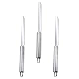 Warmhm 3 Stück Teiliges Edelstahl Ananas augen entferner Küchenwerkzeug Langlebig Praktisch Einfache Ananas schälhilfe für Müheloses Entfernen der Ananas augen