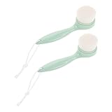 EPIGEIST 2 Stück Gesichtsbürste Werkzeug Zum Waschen Des Gesichts Gesichtspeelingbürste Für Frauen Gesichtswaschbürste Hautpflegebürste Reinigungsbürste Für Herren Hautbürste Green Abs