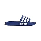 adidas Unisex Adilette Shower Slides , Royal Blue / Cloud White / Royal Blue ,44.5 EU