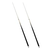 Toyvian 2Stücke Billard Queue Eleganter Poolstock mit Abnehmbarem Design für Erwachsene und Perfektes Billardzubehör