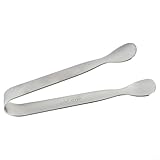 Edelstahl-Clip für Zuckerzange, Grill, Lebensmittelhandhabung, Küchenzubehör, 11 cm, mit komfortablem Griff und hängendem Design, 1 Stück (Silber)