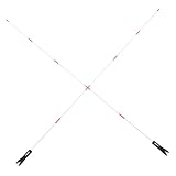 HANABASS 2 Sätze Teleskop Fahnenmast für Fahrrad Universalhalterung Leichtes Robustes Sicherheits Flaggenstangen Weiß Für Kinderfahrräder und Outdoor Einsatz