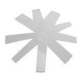 PACKOVE Nagelschablone Kantenschneider für Nailart-Maniküre Nailart-Trimmer-Vorlage Französischer Nagelkantenschneider Nagelspitzen-Nagelwerkzeug Maniküre-Zubehör Rostfreier Stahl Silver