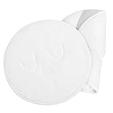 CRILSTYLEO 2 Stück Doppellagiges Extra Dickes Wiederverwendbares Gesichtstuch für Heiße und Kalte Kompressen Feuchtigkeitsspendendes Weißes Spa gesichtshandtuch für Effektive Schönheits