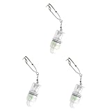 VICASKY 3 Stück Teiliges Unterwasser Fischlicht Grün LED Köderlampe Tiefwasser Angellampe Batteriebetrieben Robust für Frisch- und Meeresangeln
