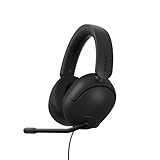 Sony INZONE H3 Kabelgebundenes Gaming-Headset – PC/PS5, 360 Spatial Sound für Gaming, leichtes Design (299g), Mikrofon per klick stummschalten, USB-Audiobox für EQ-Einstellungen – Schwarz