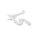 Raumspar-Sifon mit 3xGA 1 1/2 Zoll x 40/50 mit 45° Abgang