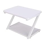 FRANCES Druckerständer Druckerständer für Schreibtisch, Druckerständer Regal, Kopierer Organizer Regal, Bürobedarf Lagerregal, Druckerregal Druckerständer mit Stauraum (Farbe: Schwarz)