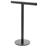 Warmhm Handtuchhalter Stehend mit T Form Platzsparender Bad und Küchen Handtuchständer Rostfrei Langlebig Freistehend Geeignet für Badezimmer und Thekenablage