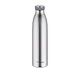 THERMOcafé by THERMOS TC BOTTLE stainless steel mat 1,00l, Isolierflasche aus Edelstahl, kohlensäurefest, 12h heiß 24h kalt, Auslaufsicher, für Schule, Unterwegs & Büro