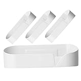 WOONEKY 4 Teiliges Wandregal, Wandmontiertes Duschregal, Regale Für Die Dusche, Für Die Dusche, Selbstklebende, Robuste Duschregale, Selbstklebende Duschregale, Für Die Dusche, Wandregal