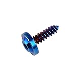 Generisch Titanschraube M4x15 20mm M5x15 17 20mm M6x15mm selbstschneidende Knopfschraube for Motorradauto(Burnt Blue Type 2,M5x17mm)