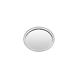 Tramontina Serviertablett, rundes Tablett aus Edelstahl, 30 cm, spülmaschinenfest, rostfrei BUENA