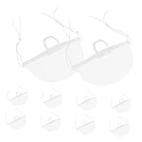 FUTUREORYY 10 Stück Teiliges Transparente Schutz nasenmasken aus Atmungsaktivem Wiederverwendbar und Waschbar Antibeschlagener Spuckschutz für Gastronomie Friseure Kosmetikstudios und