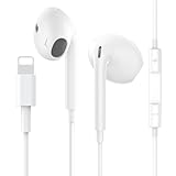 iPhone-Kopfhörer mit Kabel, [MFI-Zertifiziert] In-Ear-Kopfhörer mit Mikrofon und Lautstärkeregler, HiFi-Stereo-Ohrhörer mit Lightning-Anschluss Kompatibel mit iPhone 14 Pro/14/Mini/12/SE/11/XR/8/7