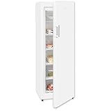 Exquisit Gefrierschrank GS271-NF-H-010E weiss | Gefrierschrank NoFrost 194 l Volumen | Tiefkühlschrank mit 5 Schubladen | Schnellgefrieren