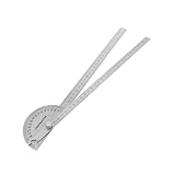 Gadpiparty Winkelmesser Gradmesser mit Arretierung Präzises Winkelmesswerkzeug für Ingenieure Schüler Schreiner Vielseitiger Winkelprotractor mit und Verstellbarem Schwenkarm