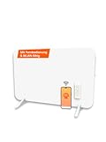 Könighaus 450W Smart 𝗗𝘂𝗮𝗹-𝗜𝗻𝗳𝗿𝗮𝗿𝗼𝘁𝗵𝗲𝗶𝘇𝘂𝗻𝗴 - Standgerät/Wandmontage - WLAN App-Steuerung mit Fernbedienung - inkl. Handtuchhalter, Standfüße & Befestigungsmaterial