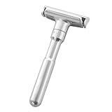 PAMINGONO Doppelseitiger Manueller Rasiererhalter Mit Verstellbarer Rasiermaschine Für Herren Inklusive Rasierklingen Geeignet Für Gesichtsbereiche Leicht Und Kompakt Für Zuhause Und Reisege