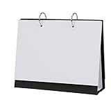 DIY Blanko Tischkalender DIN A5 Fotokalender Bastelkalender zum Selbstgestalten Ringbuch Karteikarten Dickes Kraftpapier Monatskalender kreative Tischplaner Spiralblock Memo Zeichen Mini Notizbuch
