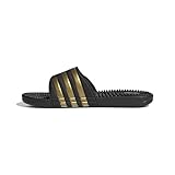 adidas Unisex Adissage Slides RUTSCHEN, Core Black/Gold Metallic/Core Black, 42 EU