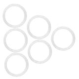 GLEAVI 6 Stück Dichtungsringe für Espressokocher Silikon Ersatz Dichtungen Hitzebeständig Langlebig Kaffeemaschine Zubehör Einfache Montage und Kompatibel