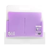 Dateiordner, Candy Color 5-Taschen-Dateiordner, Erweiterungsmappe, PP-Ordner, tragbare Dokumententasche, Büro-Dateiaufbewahrungstasche, Datei-Organizer(Color:Purple)