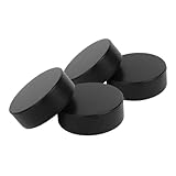 PartyKindom 4Stücke PU Eishockey Trainingspucks für Wettkampf für Innen und Außenbereich und Reibungsarm für Hockeyspieler und Teams