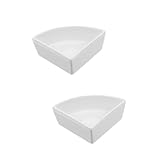 YARNOW 2 Stck Keramiknapf Hamster Futter und Trinkschale Schwerer Futternapf Wassernapf für Zwerghamster Igel Kleintiere Praktisch Kompakt und Leicht zu Reinigen Weiß