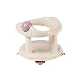 Bebeconfort Drehbarer Badewannensitz, Badewannensitz, Ergonomisch, 6 Monate bis 12 Monate, 0-10 kg, Beige