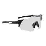Photochrome Sport-Sonnenbrille – Photochrome Brille für Radfahren, polarisierte Sport-Sonnenbrille für Herren, Sicherheit, klare Fahrbrille, UV400-Schutz, Sportbrille für Laufen, Angeln und Baseball