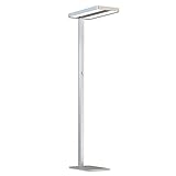 INNOVATE LED Stehlampe Büro Tageslicht – 40W+40W Up & Down Office Stehleuchte dimmbar 7500 Lumen – 2m Bürostehleuchte Bürostehlampe UGR