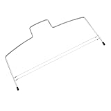 Tortenschneider,Tortenbodenschneider mit 2 Gezahnten Schneiddrähten,Edelstahl Doppellagiger Tortensäge,Tortenschneider Tortenbodenschneider,für Gleichmäßige Tortenschichten(32 cm,Doppeldraht)