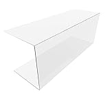 nattmann Lebensmittelechter Thekenaufsatz aus Acrylglas Abdeckhaube Spuckschutz Vitrine Acrylglas 60cm