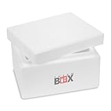 THERM BOX Styroporbox 5W 31x25x18cm Wand 3cm Volumen 5,9L Isolierbox Thermobox Kühlbox Warmhaltebox Wiederverwendbar