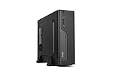 NOX LITE070 - NXLITE070 Mini-Tower mit Netzteil 500 W, USB 3.0, Lüfter 80 mm, Micro ATX, ITX, Frontpanel mit gebürsteter Optik, Schwarz