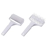 Mipcase 2 Stück Pizzabacknadel und Teigroller aus Pp Praktisches Pizza Werkzeug für Zuhause Modisches Küchenbackset